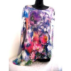 Pretty Woman, Fushia, Purple, Sublimation3/4 SL, size Large